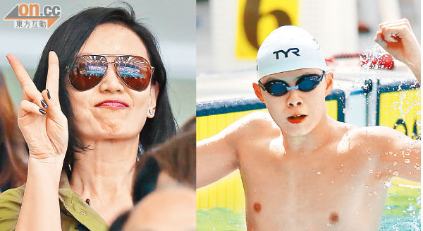 曾華倩、林浩賢（右）